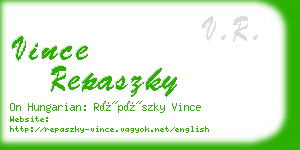 vince repaszky business card